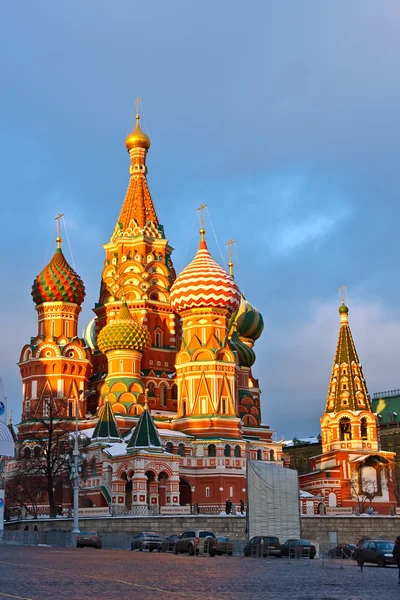 stock image Saint Basil's cathedral at sunset