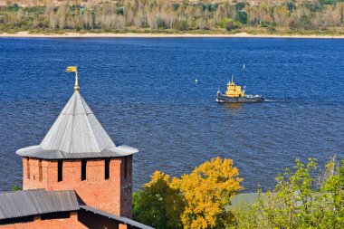 Tower of Nizhny Novgorod Kremlin, Russia clipart