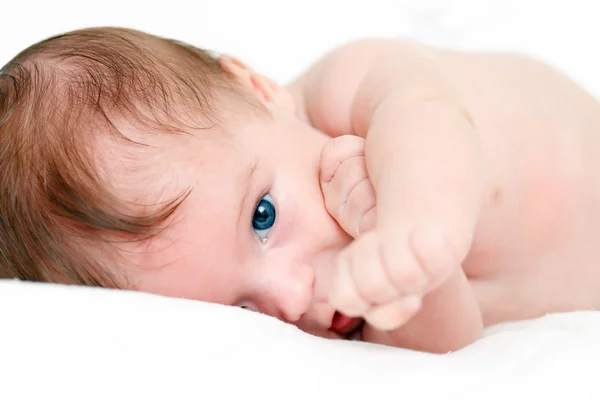 Portrait of a playing baby — Stock Photo, Image