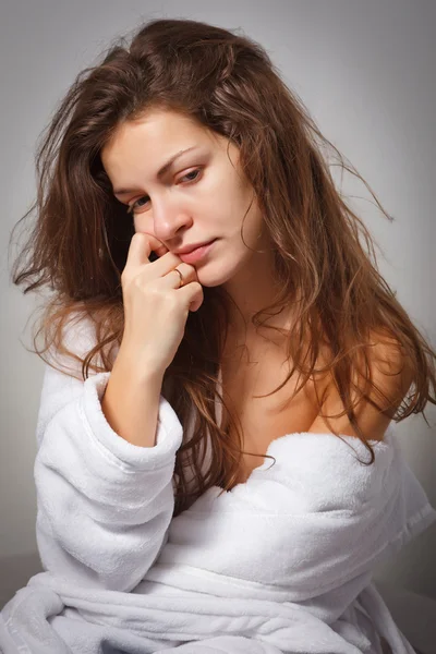 Młoda kobieta cierpi na depresję — Zdjęcie stockowe