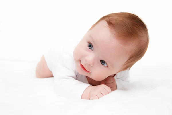 Cute crawling baby girl — Stock Photo, Image