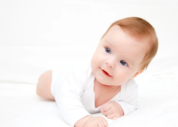 Cute crawling baby girl — Stock Photo, Image