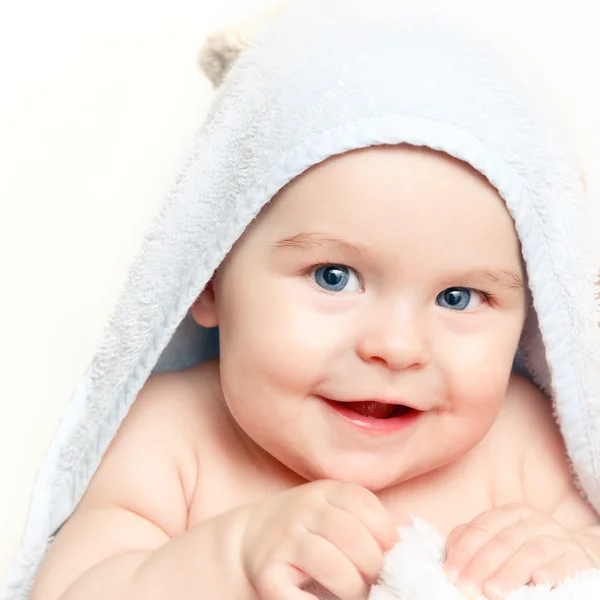 微笑的婴儿 — 图库照片