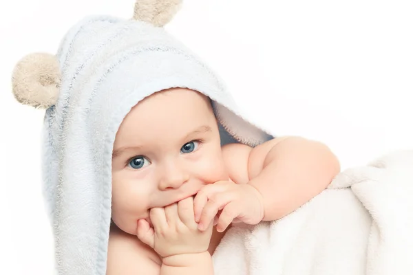 Bonito bebê sorridente — Fotografia de Stock