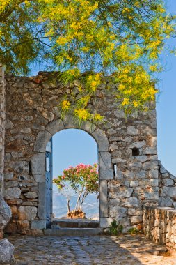 Gate in Palamidi fortress, Nafplio, Greece clipart