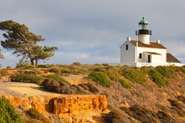 Point Loma Lighthouse in Cabrillo National Park, San Diego clipart
