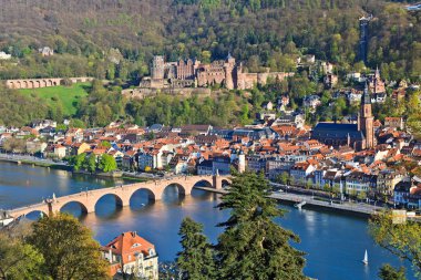 View on Heidelberg, Germany clipart