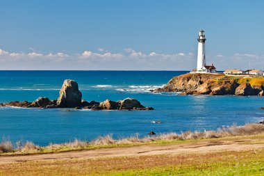 Pigeon Point Lighthouse on California coast clipart