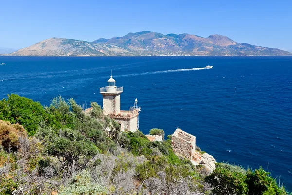 古い灯台、ポロス島, ギリシャ — ストック写真