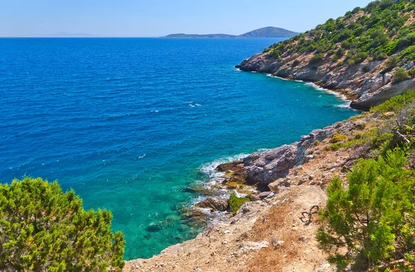 Морський пейзаж у Греції, Порос — стокове фото
