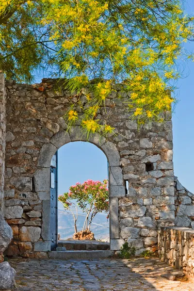 Brána v pevnost palamidi, nafplio, Řecko — Stock fotografie
