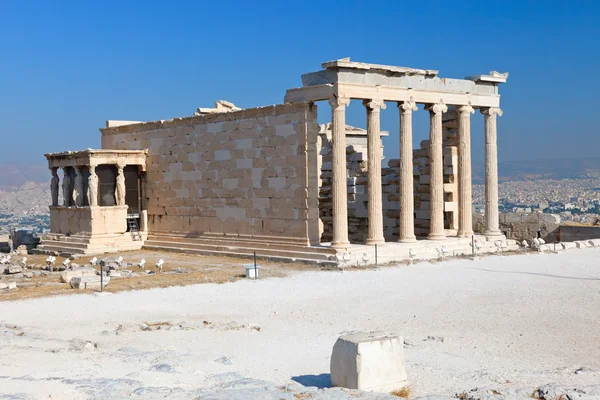 Templo de Erechtheum en Acrópolis, Atenas — Foto de Stock