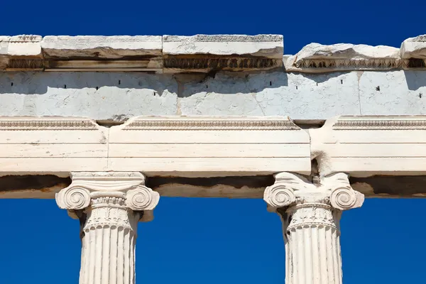 Szczegóły antyczny greckiej świątyni w Atenach — Zdjęcie stockowe