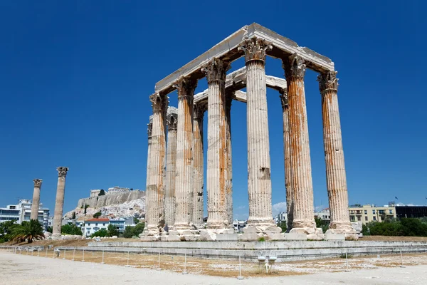 Świątynia Olimpijska w Atenach, Grecja — Zdjęcie stockowe