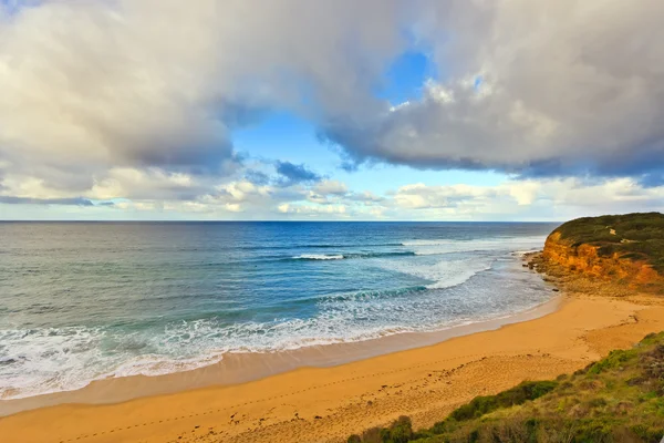 Óceán partján, a nagy ocean road, vic, Ausztrália — Stock Fotó