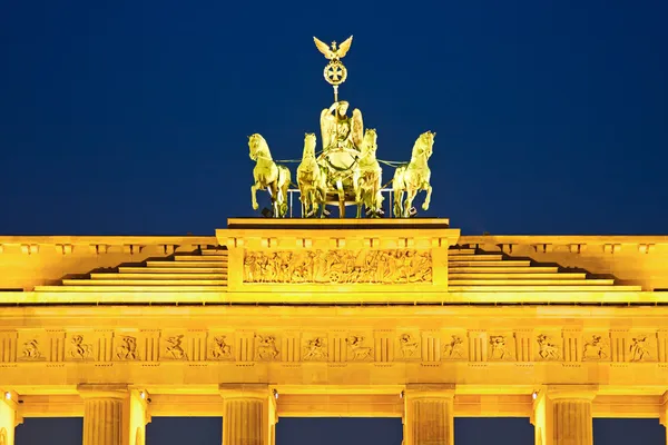 Quadriga no portão de Brandemburgo em Berlim — Fotografia de Stock