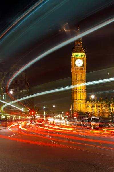 Λονδίνο τη νύχτα, Ηνωμένο Βασίλειο — Φωτογραφία Αρχείου