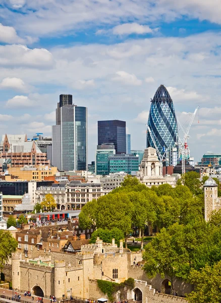 Blick auf die Stadt London — Stockfoto