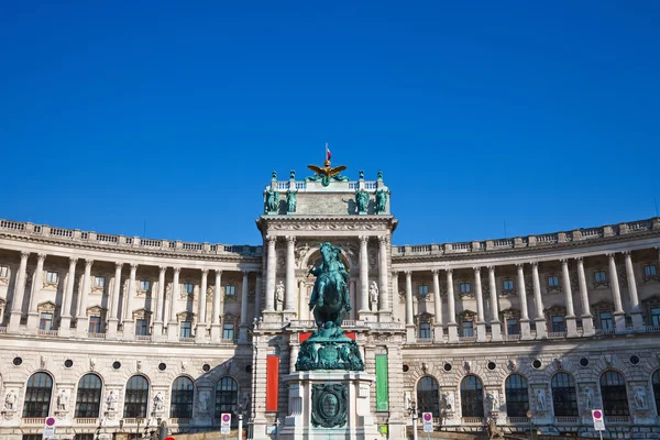 Πλατεία Χέλντενπλατζ, το hofburg συγκρότημα, Βιέννη, Αυστρία — Φωτογραφία Αρχείου