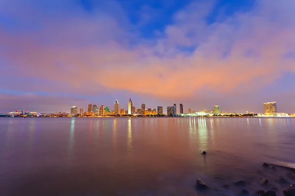夜のサンディエゴ — ストック写真