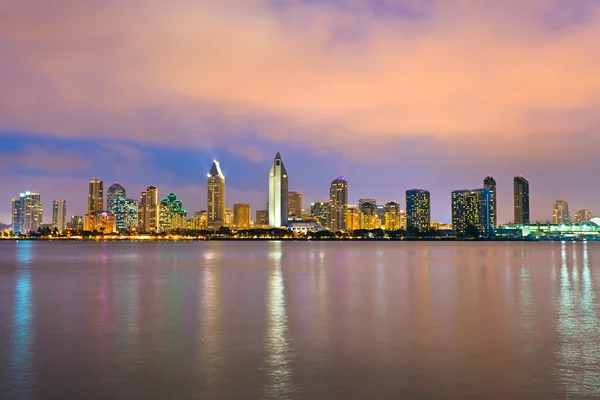 Innenstadt San Diego bei Nacht — Stockfoto