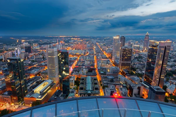Frankfurt am Main à noite — Fotografia de Stock