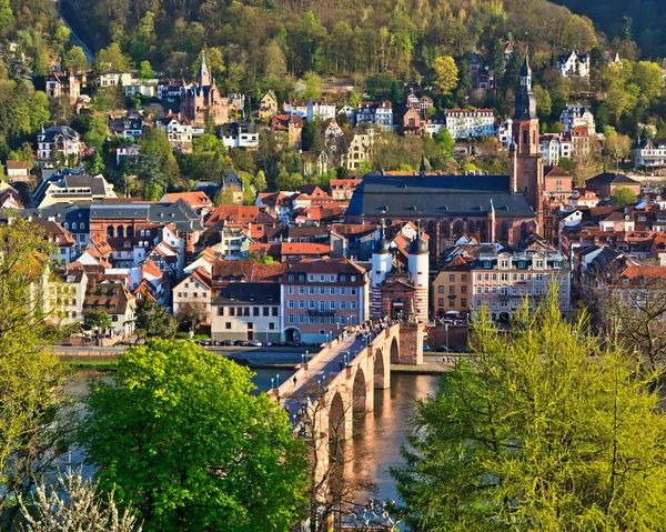 Heidelberg bij spring, Duitsland — Stockfoto