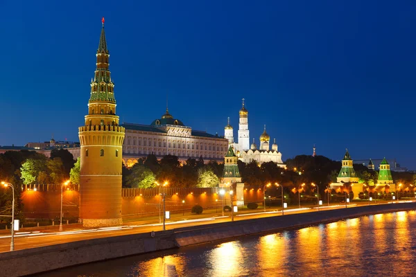 Moscou kremlin la nuit — Photo