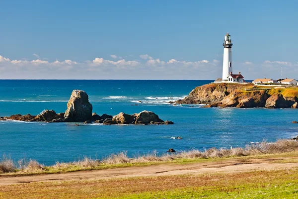 Pigeon Point Lighthouse on California coast — Stock Photo, Image