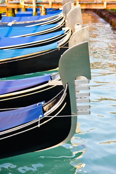 stock image Traditional gondolas in Venice