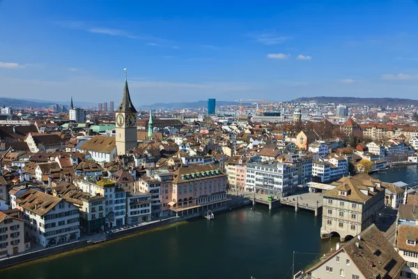 Vista para Zurique, Suíça — Fotografia de Stock