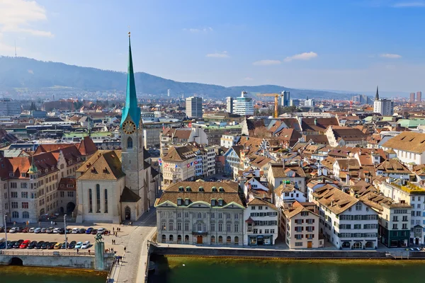 Vista sobre Zurich, Suiza — Foto de Stock