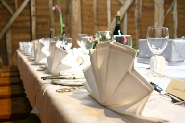 결혼식 가기 테이블 — 스톡 사진