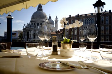 Dinner In Venice clipart