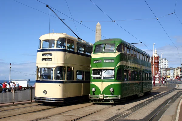Blackpool tramvaje — Stock fotografie