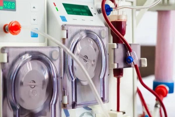 Dialys enhet med roterande pumpar — Stockfoto