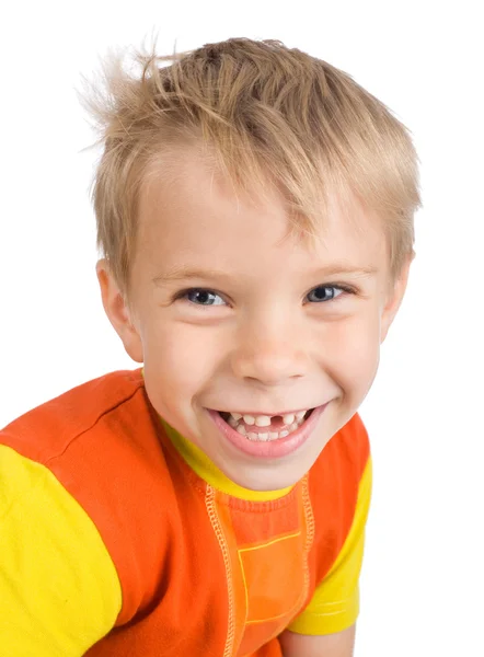 Uśmiechający się 5 letni chłopiec — Zdjęcie stockowe