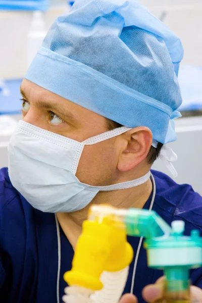 Look of the anesthesiologist — Stock Photo, Image