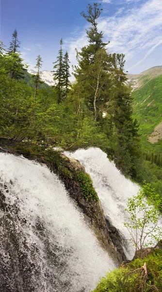 stock image Mountain waterfall