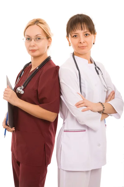 Duas médicas do sexo feminino — Fotografia de Stock