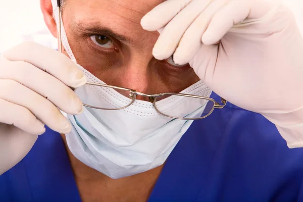 Tired male doctor — Stock Photo, Image