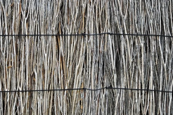 Brushwood fence texture — Stock Photo, Image