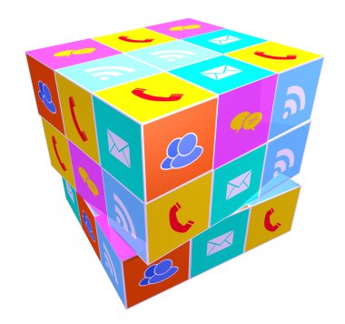 Magic cube clipart