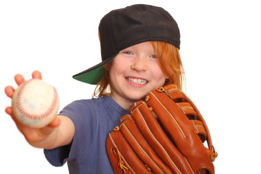 Baseball Girl clipart