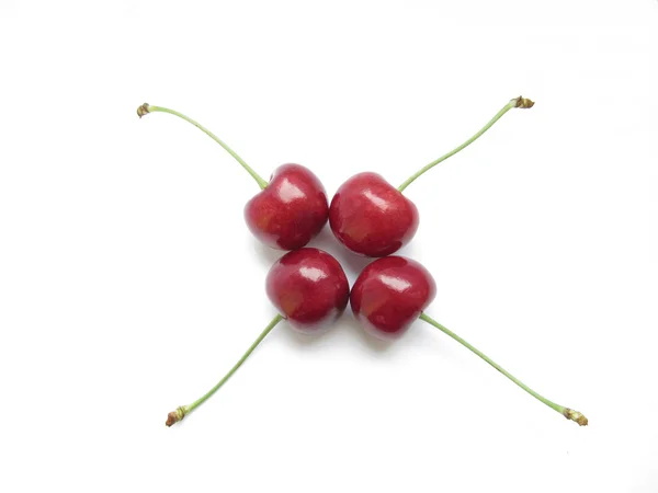 Cherries in symmetry — Stock Photo, Image