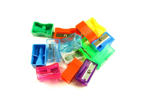 Heap of pencil sharpeners — Stock Photo, Image