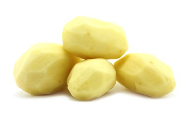 Peeled potatoes clipart