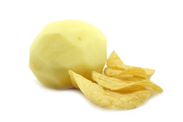 Batata e batatas fritas — Fotografia de Stock