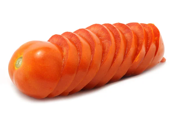 Tomate vermelho roscado — Fotografia de Stock
