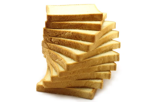 Beyaz ekmek parçaları — Stok fotoğraf